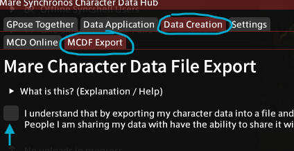 Mare Synchronos control panel