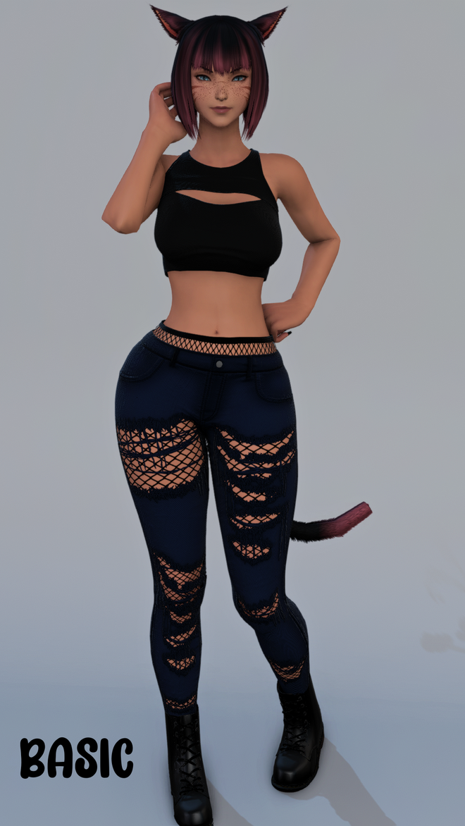 Basic Basic - Vanilla with body and outfit mods no customization