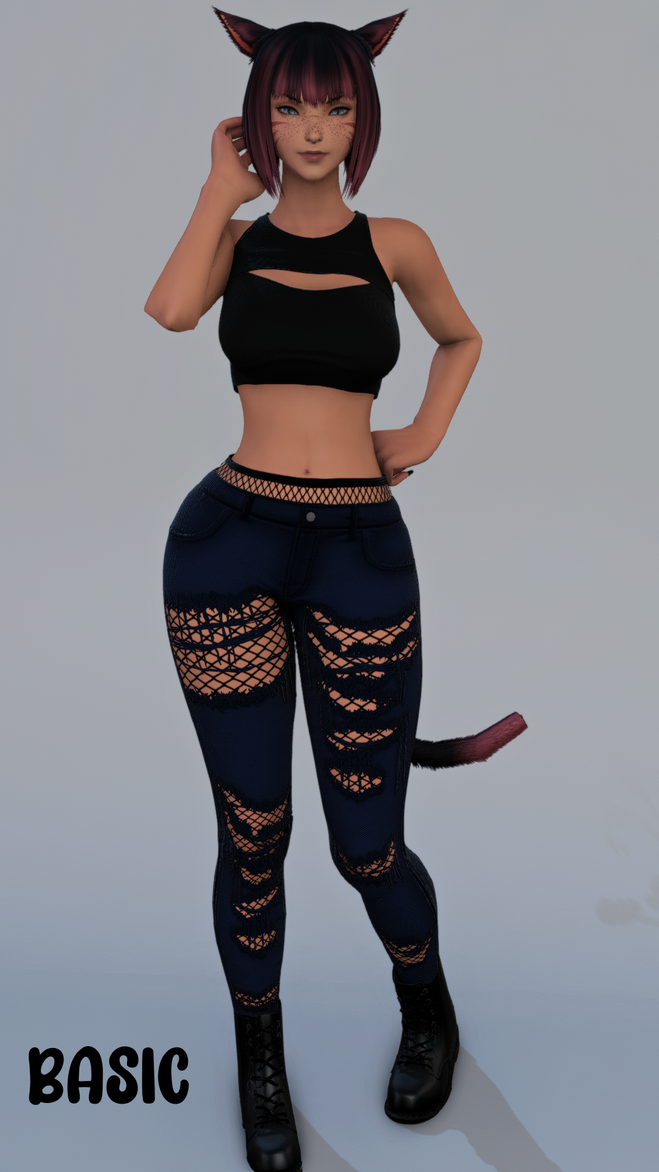 Basic Basic - Vanilla with body and outfit mods no customization
